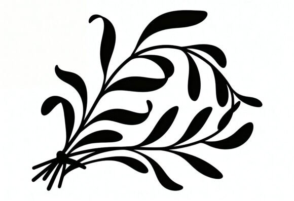 Black Floral Branch Vector Graphic: A Designer's Real-World Review