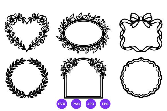 Floral Leaf Heart Ribbon Bow Frames Review