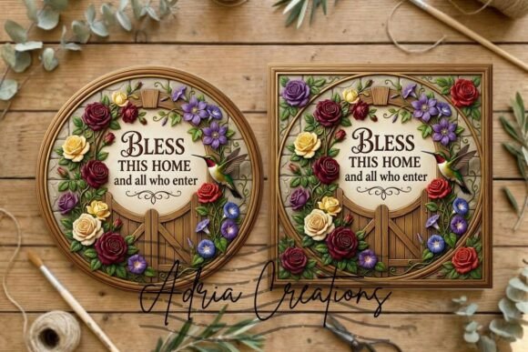 Floral Round, Square Door Sign Bundle Review