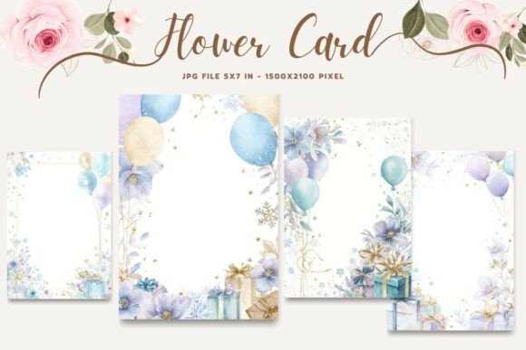 Flower Card Floral Greeting Postcard_24 Embroidery Review