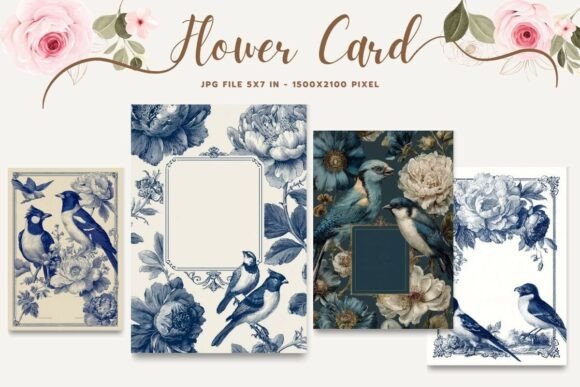 Flower Card Floral Greeting Postcard_26 Embroidery Review