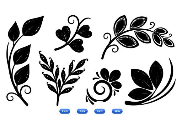 Ornamental Leaf SVG Clipart Set Review