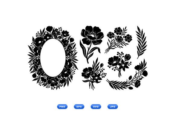 Oval Floral Frame Clipart Review for Real Embroidery